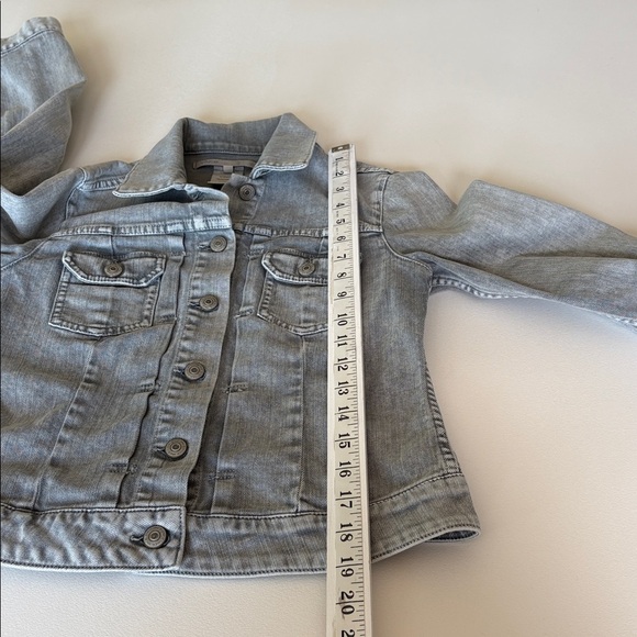 Vince Washed Denim Jean Jacket in Light Grey Casual Boho Layering Size XS/S * - Picture 12 of 12